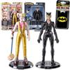 DC Comics Set di figure da collezione - Bundle con action figure Catwoman e Harley Quinn e altro ancora | Giocattoli da 7 pollici Catwoman e Harley Quinn Bendy Figure