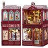 CUTEBEE Kit book nook Cutebee per adulti, puzzle 3D in legno decorazione libreria, kit casa delle bambole miniatura DIY, fermalibri decorativo lavoretto artistico, regalo per famiglia (Marguerite Tailor)