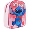 Disney Stitch - Zaino Scuola Elementare Rosa | Zainetto con Scudo Rigido 3D Asilo Materna - Accessorio Colorato per Scuola e Tempo Libero [Stitch 0674 Rosa 3D - 30 cm]