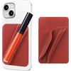 HUVZOR 1 x Custodia per cellulare a forma di rossetto, custodia per telefono a forma di rossetto, porta rossetto con slot per carte, ventosa,compatibile con smartphone iPhone e Android (bordeaux)