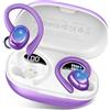 Hupoaf Cuffie Bluetooth Sport, Auricolari Bluetooth 5.4 con ENC Mic, 50 Ore Cuffie Wireless HiFi Stereo, Cancellazione Rumore Cuffiette Bluetooth, IP7 Impermeabili, USB-C Cuffie per Correre e Running