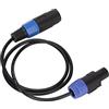 KIMISS Cavo Speakon 1M Cavo per Altoparlante Audio Cavo per Altoparlante in PVC Maschio Professionale a Femmina 4 Core Spina Ohm Testa Cavo per Altoparlante Cavo per Altoparlante