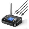 eppfun AK3046G Ultra Trasmettitore Ricevitore Bluetooth per TV, Adattatore Audio Bluetooth con jack 3.5mm/Optical per PC, HiFi Impianto Stereo