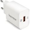 Vultech CC-118QCLWH caricatore da muro USB con ricarica veloce QC 3.0 Caricabatteria USB 18W 3A compatibile per Huawei/Xiaomi/Samsung S21/S22 e Note IPhone 12/12 Pro 13/13 Pro IPad AirPods Smartwatch