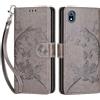 SIENIANLINE Cover per Xiaomi Redmi 7a PU Pelle Custodia Flip Grigio