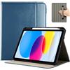 ProCase per iPad 10a Generazione Caso 10.9 Pollice 2022 (A2696/A2757/A2777), iPad 10 PU Custodia in Pelle Business Stand Cover Multi-Angle Viewing -Verde Alzavola