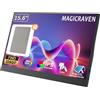 MAGICRAVEN Monitor Portatile 15,6 Pollici 1080P FHD IPS Schermo Portatile PC, Portable Monitor USB C HDMI Monitor Portatile per Laptop/PC/Mac/Telefoni/Switch con Supporti Plug e Play