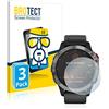 brotect Pellicola Vetro per Garmin Fenix 6 Solar | 3 Pezzi Chiara Protezione Schermo Made in Germany Durezza 9H Anti-Graffio Glass Screen Protector