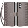 SIENIANLINE Cover per Samsung Galaxy A05s custodia portafoglio Grigio | 3 scomparti carte, 1 tasca banconote, Chiusura magnetica, Supporto, Pelle PU flip cover per Samsung A05s