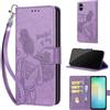 SIENIANLINE Cover per Samsung Galaxy A06 / A07 PU Pelle Custodia Flip Viola