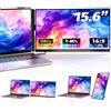 Newwin Doppio schermo PC portatile 15,6 FHD 1080P IPS Estensione schermo PC portatile monitor portatile schermo aggiuntivo per 13,3-17 Computer portatile compatibile con Windows MacBook Chrome