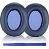 Aiivioll WH-XB910N - Cuscinetti auricolari di ricambio per cuffie wireless Sony WH-XB910N, WH-XB910, in morbida pelle proteica, in memory foam, colore: blu