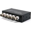 Wanjorlay Segnale 1 in 4 Out AHD/CVI/TVI Video Splitter HD Coassiale Fotocamera, Nero