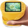 ASPOVEN Microscopio Digitale Bambini 1000X, Microscopio Portatile con Schermo IPS 2 Pollici, 8 LED Luce Regolabile, Foto e Video, Regalo di Compleanno per Bambini Ragazzi e Ragazze (Giallo)