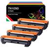 AMG Sales Toner Compatibili per Brother TN1050 TN-1050 cartucce per DCP-1612W HL-1110 HL-1210W HL-1112 HL-1212W DCP-1510 DCP-1610W MFC-1810 MFC-1910W DCP-1512 (Nero, 4-Pack)