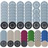 Nuangoo 86 Pezzi 125mm Dischi Abrasivi, Fette di macinazione 8 fori, 7000/3000/2500/1200/1000/800/600/400/140/150/60 grano, carta macinata rotonda per mainteri ad eccezione di zerotti metallici metallici