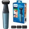 Philips Bg3015/15 Bodygroom Series 3000 Rasoio Corpo Wet&Dry, 4.8 x 3.3 x 17.6 cm