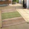 Paco Home Tappeto naturale per soggiorno con frange, tessuto a mano con motivo Kelim, 100% cotone, dimensioni 240x340 cm