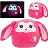 Depesche Ylvi Swoppies -Coniglio giocattolo di peluche rosa, con effetto luminoso 20cm