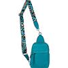 styleBREAKER Zaino da donna One Shoulder, tracolla a fantasia, borsa a tracolla in tinta unita, zaino da città, Sling Bag 02012387