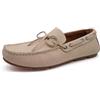 Finishing & Sewing Mocassino Camoscio Loafer, Cammello Marrone, Scarpe da barca con fiocco, Comfort Scarpe, Sabbia camoscio., 47 EU