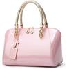 NICOLE & DORIS Moda Borse Donna Borse a Mano Elegante Borsa a Spalla in Vernice Sera Pochette Donna Borsetta da Sposa Rosa