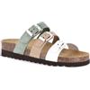 GRÜNLAND il benessere è naturale Grunland Ciabatta a Tre Fasce Multicolor | Hola CB1821 Beige-Multi 35
