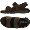 Fitters Footwear That Fits Fitters Sandali da uomo FRITZ, moderni dandali taglie forti, comodi sandali grandi da uomo/scarpe da uomo taglie forti, FRITZ 48 49 50 51 52, marrone scuro., 52 EU