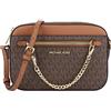 Michael Kors Women's Jet Set Item LARGE EAST WEST CHAIN Crossbody (BROWN/SOFTPINK)