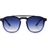 Excape Eyewear Occhiali da Sole Unisex 5.8 Montatura Blu, Finitura Crystal Opaca, Lente Blu Gradient