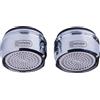 Cornat Aeratore M24 x 1 AG - risparmio d'acqua fino all'80% - con guarnizione - adatto per rubinetti comuni - argento - in ottone/aeratore/ugello miscelatore/TECWS403
