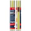 LYRA DRY GIANT - Mine di ricambio rotonde riempite con 12 mine da carpentiere, 2 x 5 x 150 mm, specifiche per legno secco