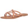 Amazon Essentials Sandalo Slide Basso con Cinturino Donna, Tan Chiaro, 37 EU