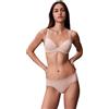 Calvin Klein Donna Reggiseno a Mezza Coppa Lift Elasticizzato, Beige (Beechwood), 1A