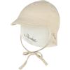 Sterntaler Berretto Reversibile con Protezione per Il Collo e Nastro, Beige., 43
