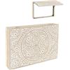 ROCKING GIFTS Coperchio contatore quadro legno marrone beige mandala copricontatore decorativo 46 cm - Nascondi e abbellisci il tuo quadro elettrico Facile installazione