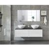Mitepek Mobile bagno sospeso doppio lavabo appoggio specchio 150cm Drontes Sicorage