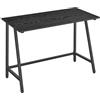 SONGMICS VASAGLE Scrivania per Computer, Scrittoio, con Struttura di Acciaio, Piano Vintage, Tavolo da Studio, Montaggio Facile, 50 x 100 x 75 cm, Industriale, Nero Ebano e Nero Inchiostro LWD040B56