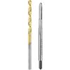 QUARKZMAN Set di Punte e Maschi per Filettare M2.5 x 0.45 HSS-6542