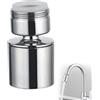 Xiciki Rubinetto rubinetto cromato, girevole a 360°, girevole a 360°, girevole per rubinetto, rubinetto da cucina M24, aeratore per cucina e rubinetti da bagno