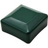 DOJA Barcelona Tappi per Pali di Recinzione - Pack 12 - Colore Verde - 60x60mm, Protezione Efficace - Tappi Rettangolari con Design Contemporaneo - Copripalo Resistente con Finitura di Alta Qualità