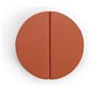 Evionlin 2 maniglie per cassetti in lega di alluminio, colorate, semicircolari, per bambini, arancioni, 12,7 cm