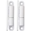 SOTOOLS - 2 nastri per porte con tecnologia di cuscinetti scorrevoli senza manutenzione, per porte fino a 40 kg, 15 x 83 mm, laccati di colore bianco.