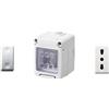 GEWISS - DY01003 Contenitore per apparecchi 27 Combi protetto 2 Posti grigio RAL 7035 IP55 con Nr. 1 Presa Bivalente bianca, Nr. 1 Deviatore bianco