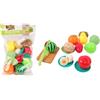 FLYPOP'S - Verdure e Frutta da Tagliare - Gioco di Imitazione - 033626 - Multicolore - Plastica - Cucina - Alimento - Giocattolo per Bambini - Cucinetta - 30 cm x 21 cm - A Partire da 3 anni