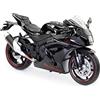 TURBO CHALLENGE - Moto Suzuki GSXR 1000 - Die Cast - 029931-1/12 - Veicolo a Ruote Libere - Nero - Metallo - Giocattolo per Bambini - Regali - A partire dai 3 anni