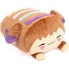 Pioupiou et Merveilles - Cushablez - Cuscino peluche Waffles 30 cm - Cialda soffice e golosa - Doudou originale ultra morbido - Idea regalo per bambini - Decorazione per camera da letto divertente e
