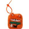 MGM TOY - Portachiavi Squarepal - Volpe - Peluche Antistress - 193701 - Memory Foam - Gadget - Regalo - Animali - Riabilitazione - Ansia - Giocattolo sensoriale - Dai 2 anni