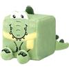 MGM TOY - Squarepal - Coccodrillo - Peluche Antistress - 193609 - Memory Foam - Gadget - Regalo - Animali - Riabilitazione - Ansia - Giocattolo Sensoriale - Dai 2 anni