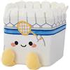 MGM TOY - Squarepal - Badminton - Peluche Antistress - 193612 - Memory Foam - Gadget - Regalo - Sport - Riabilitazione - Ansia - Giocattolo sensoriale - Dai 2 anni